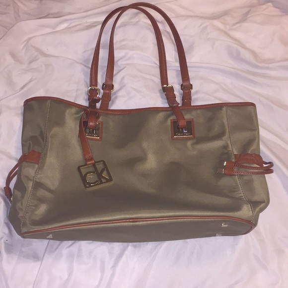 calvin klein green purse